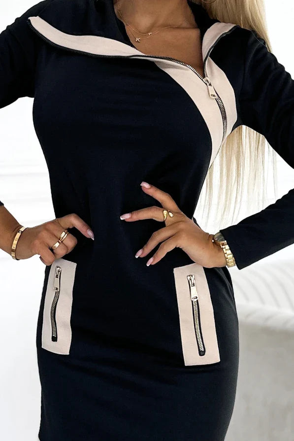 Kamila | Kurzes Damenkleid mit Reißverschluss