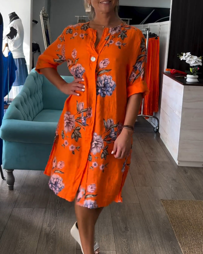 Rosalie | stilvolles Kleid mit auffälligem Blumenmuster für den Sommer