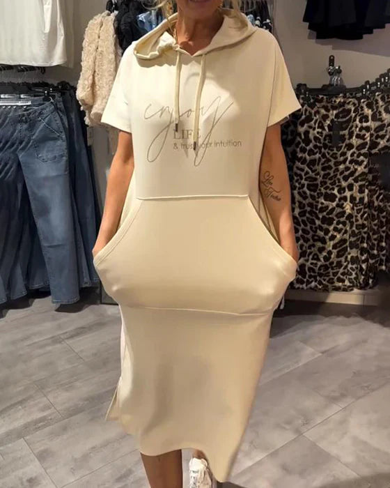 Zelha | Midikleid mit Kapuze