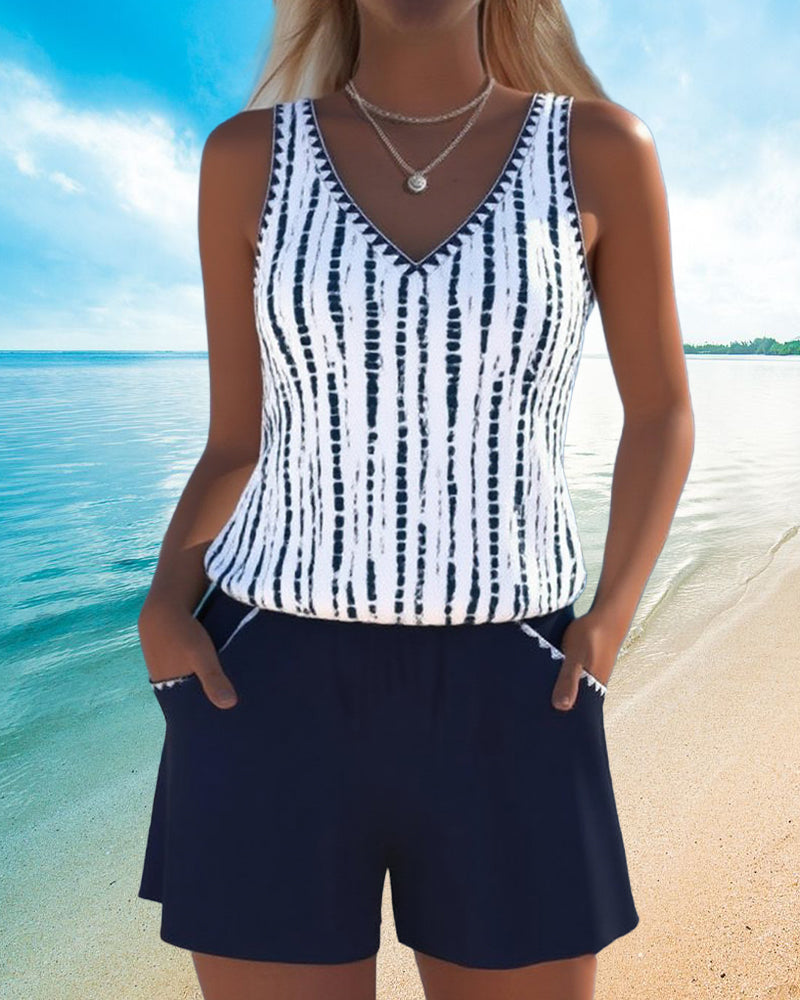 Sasi | Zweiteiliger Badeanzug mit Print