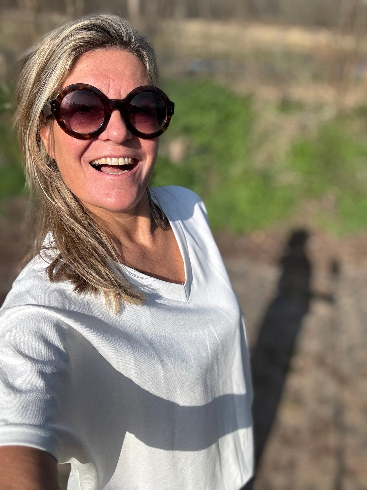 Sam | Stylisches Top mit Kartuschenmuster