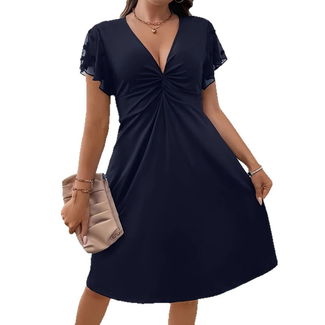 Anna | elegantes Kleid, luftiger Chiffon, zeitloser Stil.