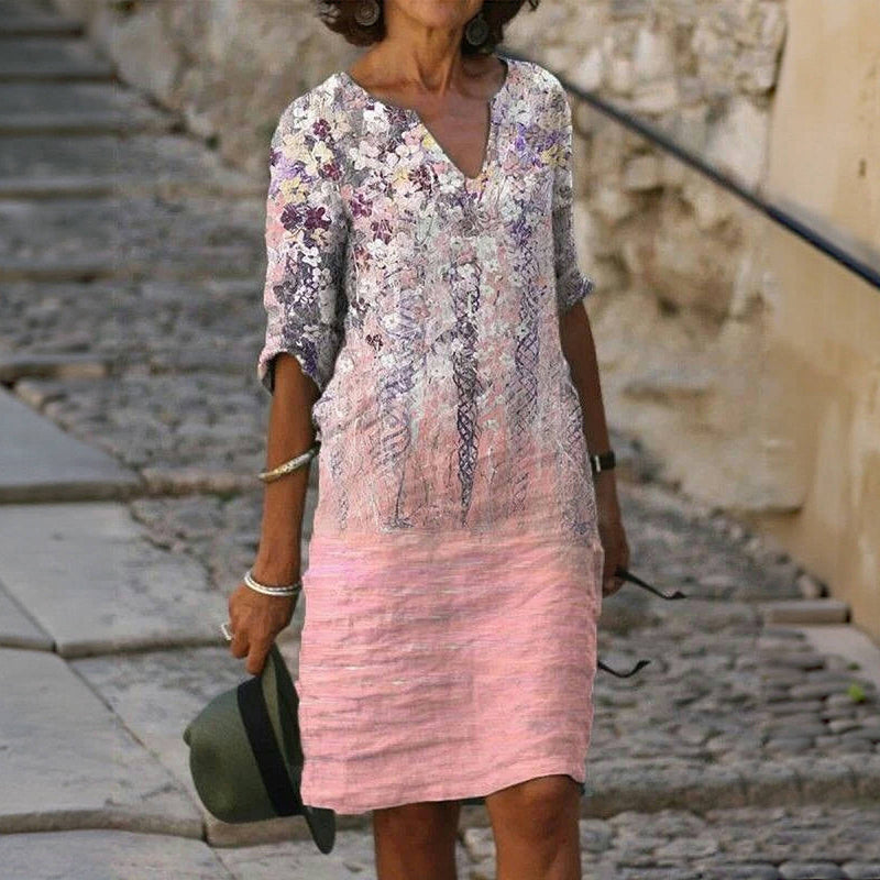 Jianna | feminines Kleid im Vintage-Stil mit Blumenprint