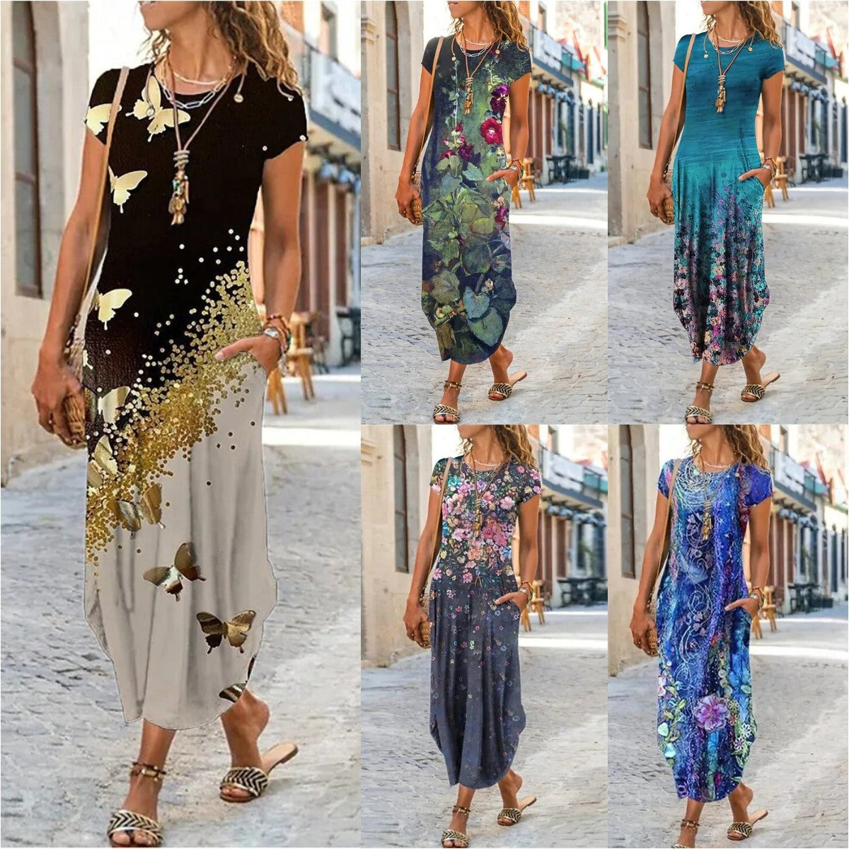 Freta | Natur Inspiriertes Maxikleid