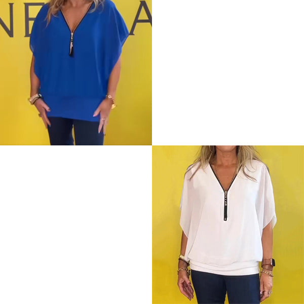 Choraline | Luftiges Reißverschluss-Top