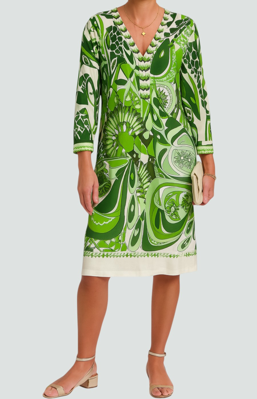 Hale | Abstraktes Print-Minikleid