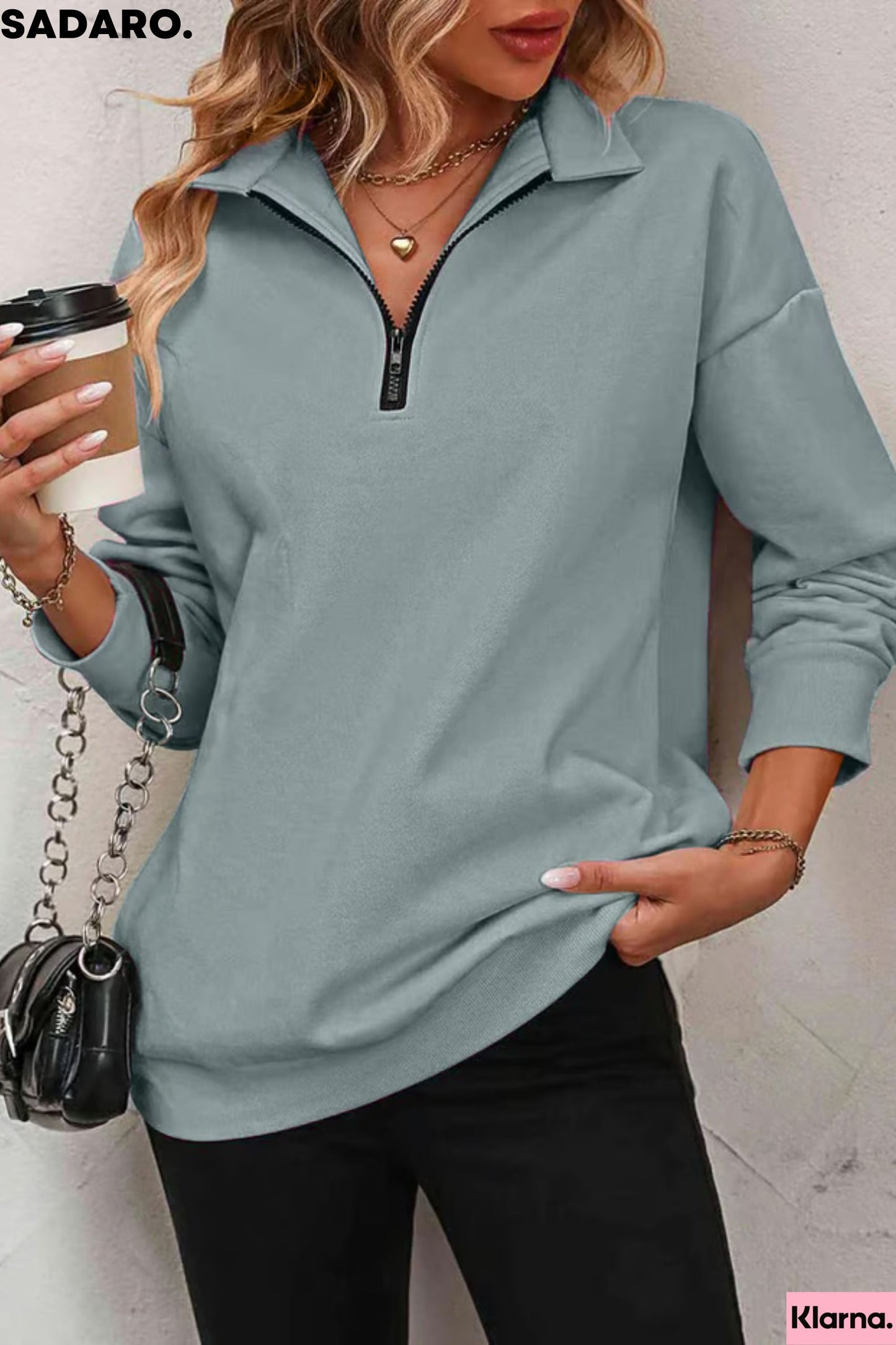 Hanna | Sweatshirt mit Reißverschluss