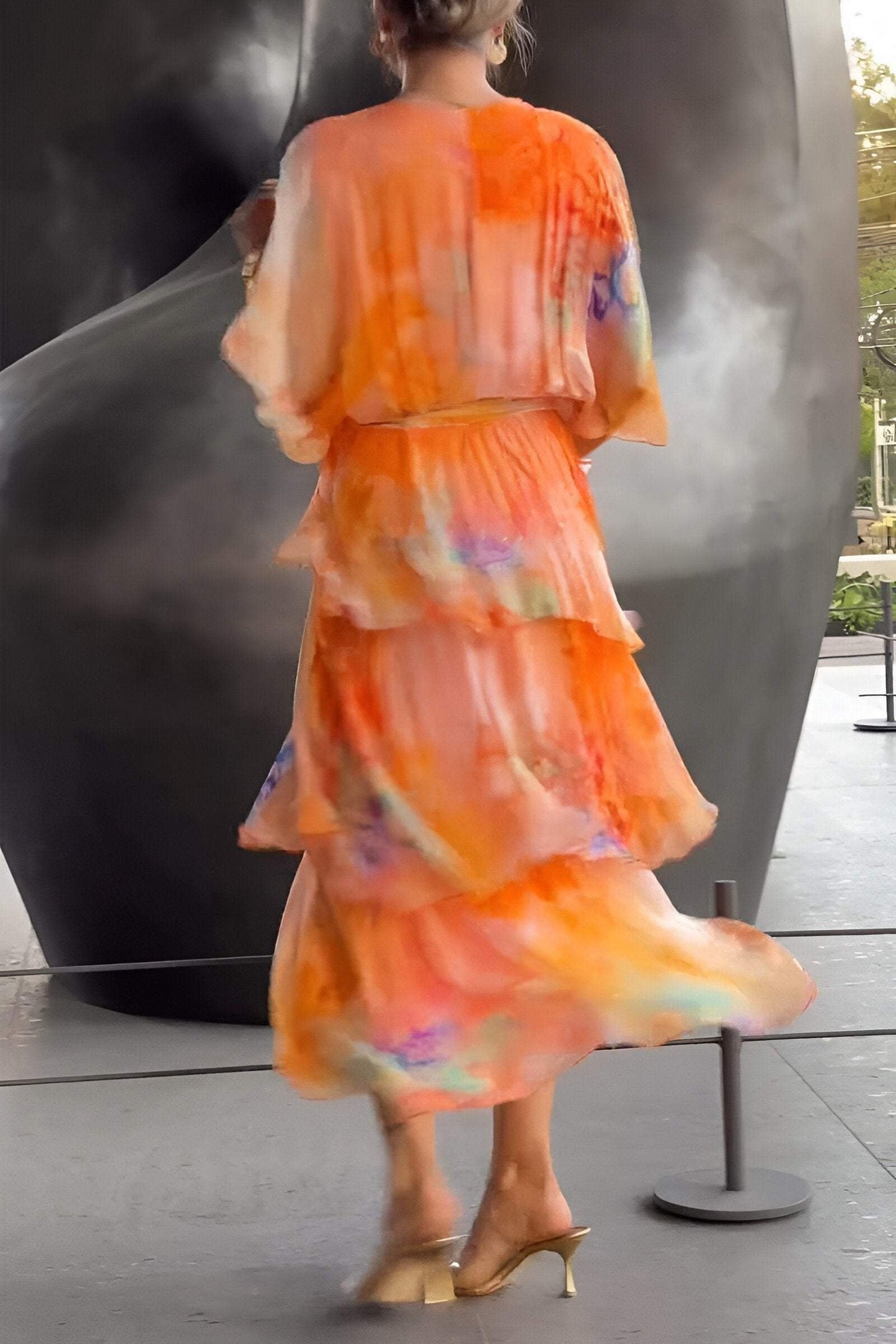 Gloria™ | Luftiges Chiffonkleid mit edlem Look