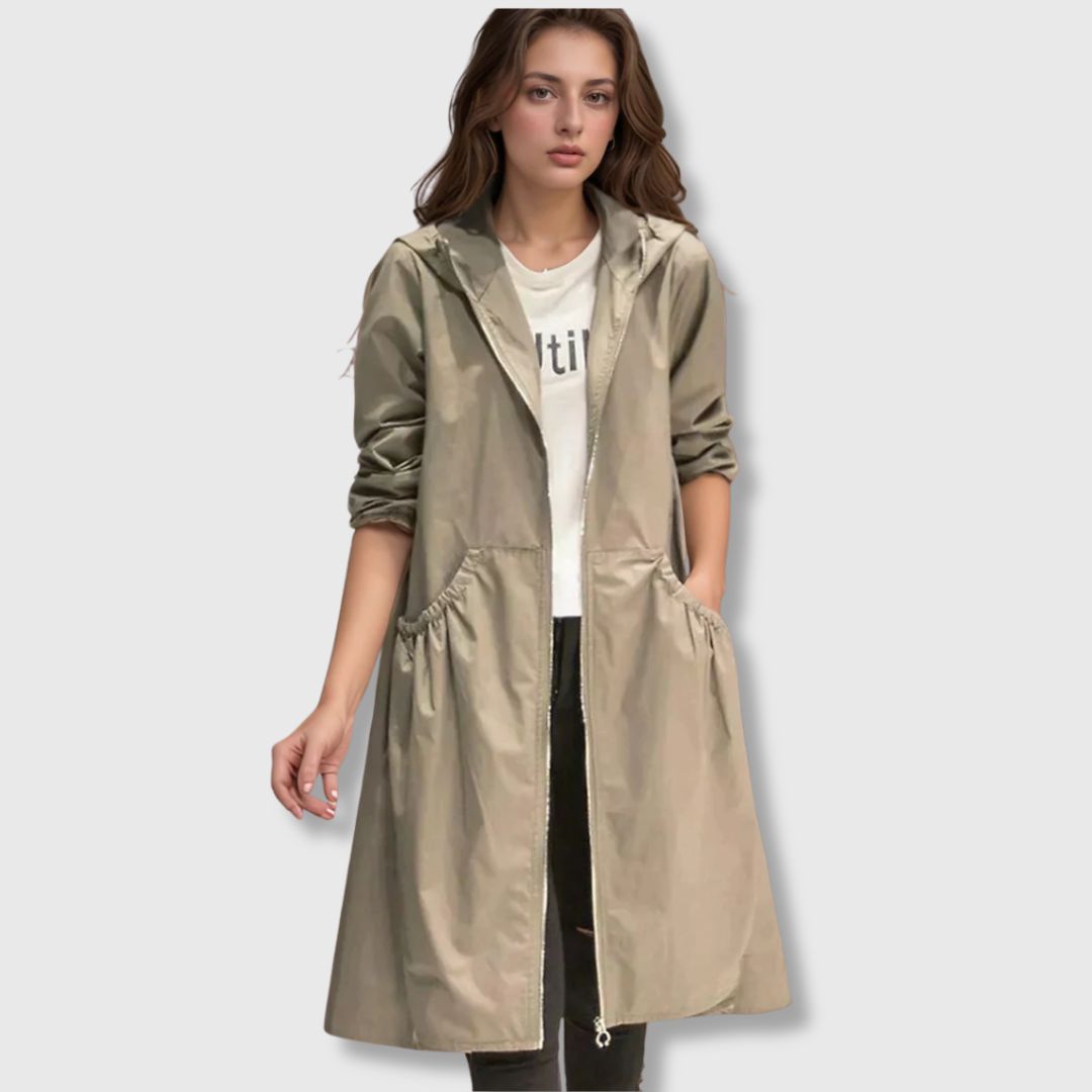 Camila | Damen-Trenchcoat, lang & elegant