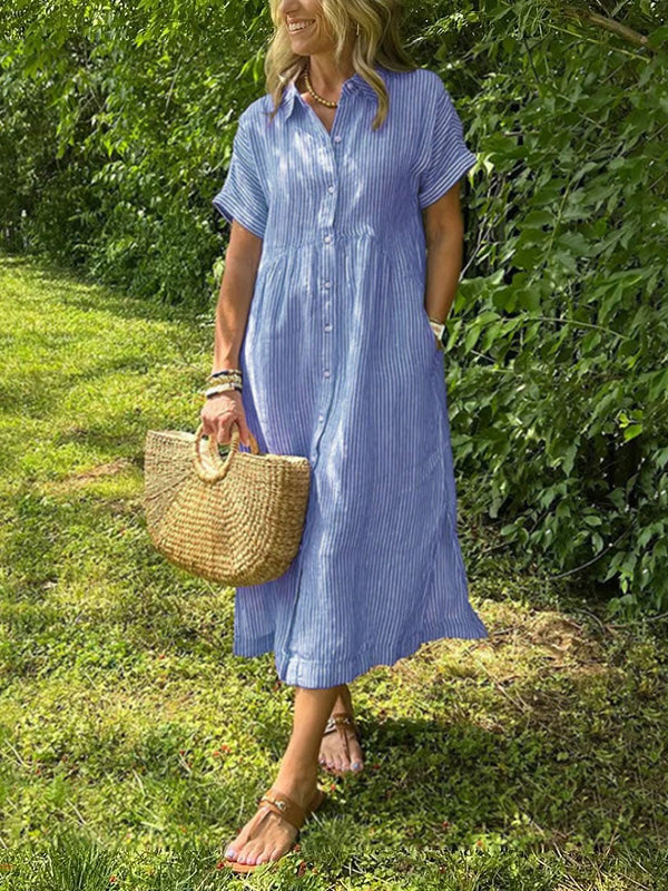 Kori | modisches langes Blusenkleid für jede Gelegenheit