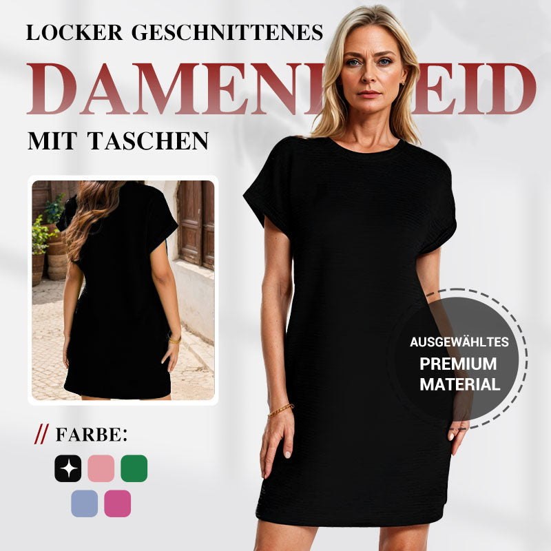 Sani | Texturiertes Strick-T-Shirt-Kleid