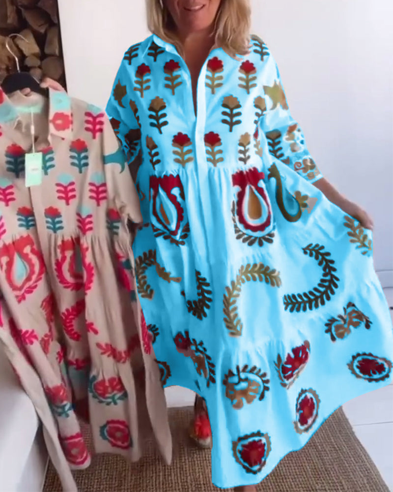 Zia | Kleid mit floralem Grafikdruck