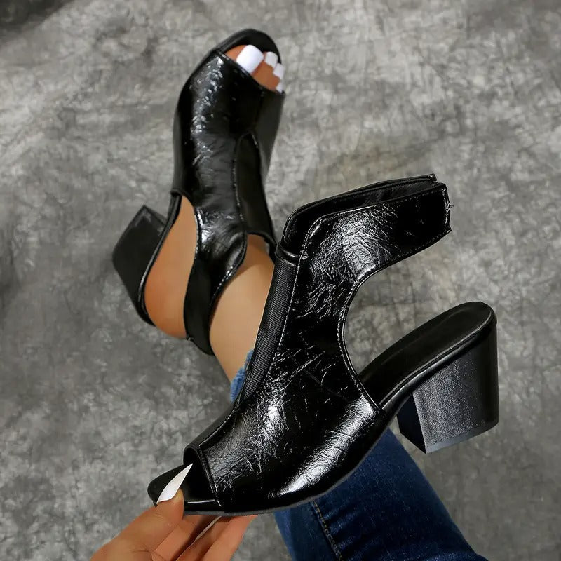 Jessa | Römische Slip-on-Sandalen