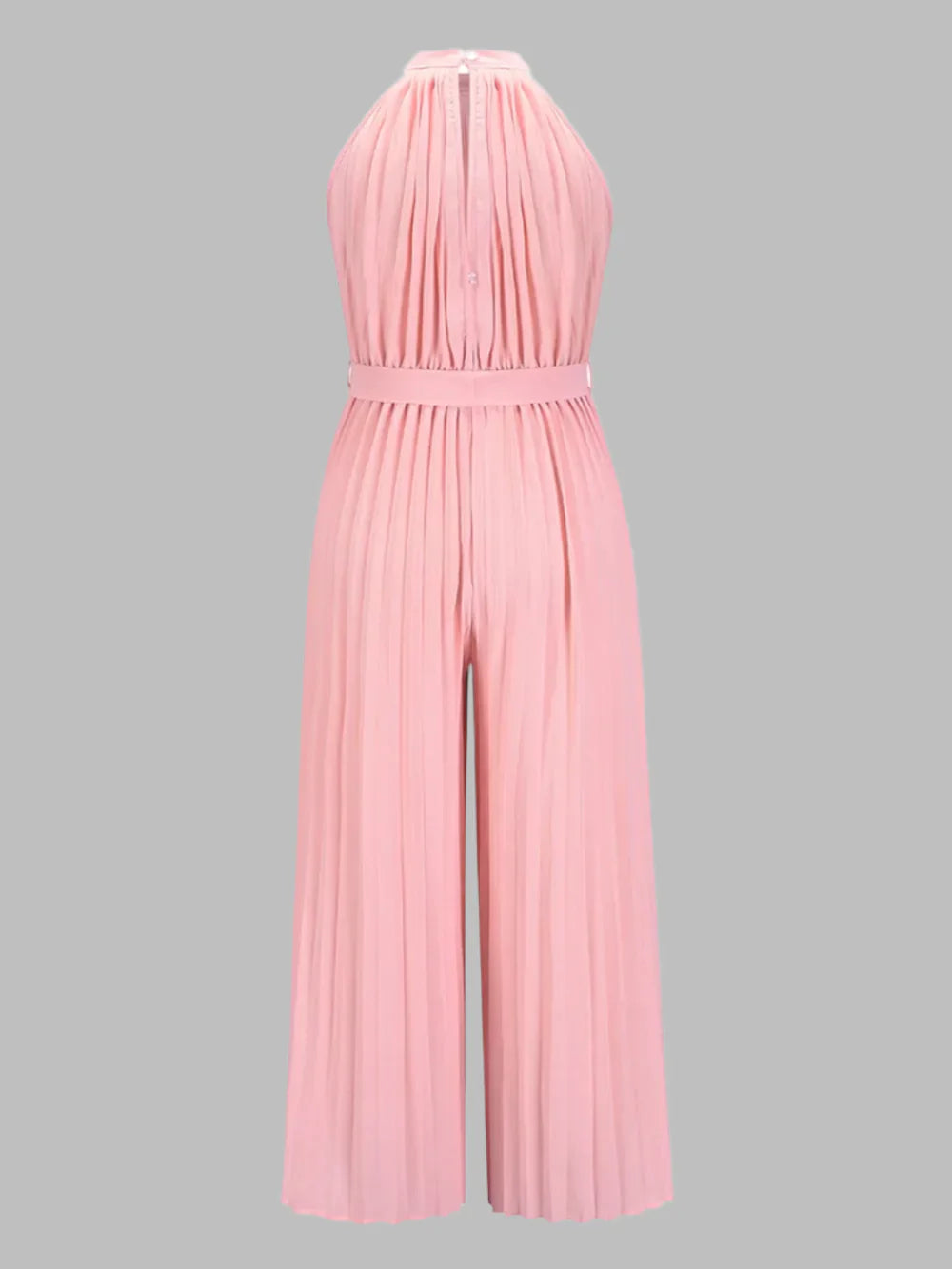 Elen | Plissierter Jumpsuit mit Neckholder-Ausschnitt