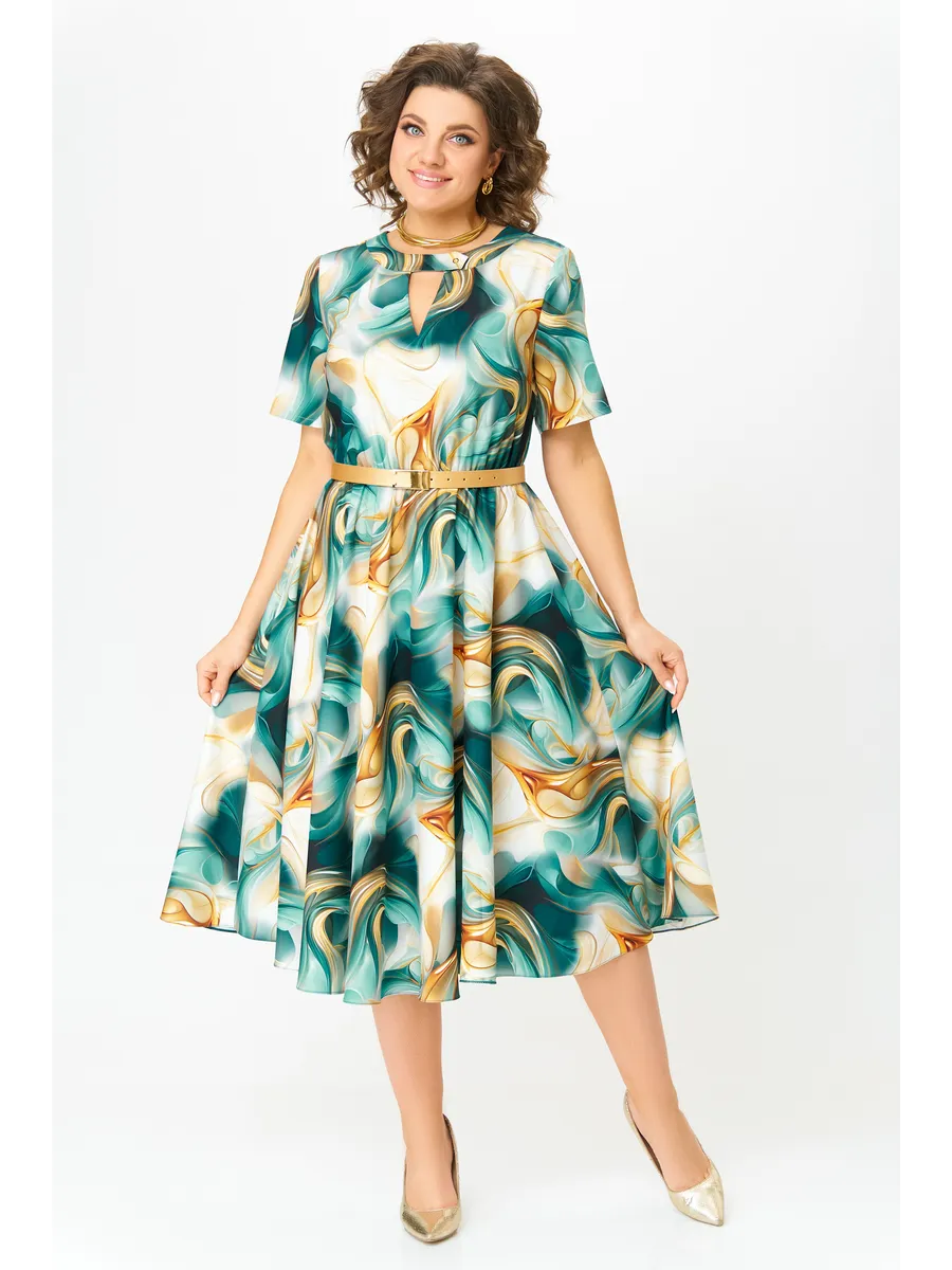 Katie | feminines Chiffonkleid in großen Größen für den Sommer