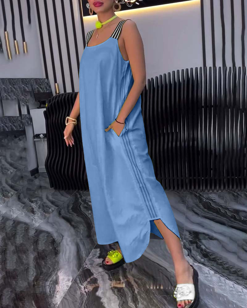 Zuri | Bequemes Kleid mit losem Schnitt und geteilten Trägern