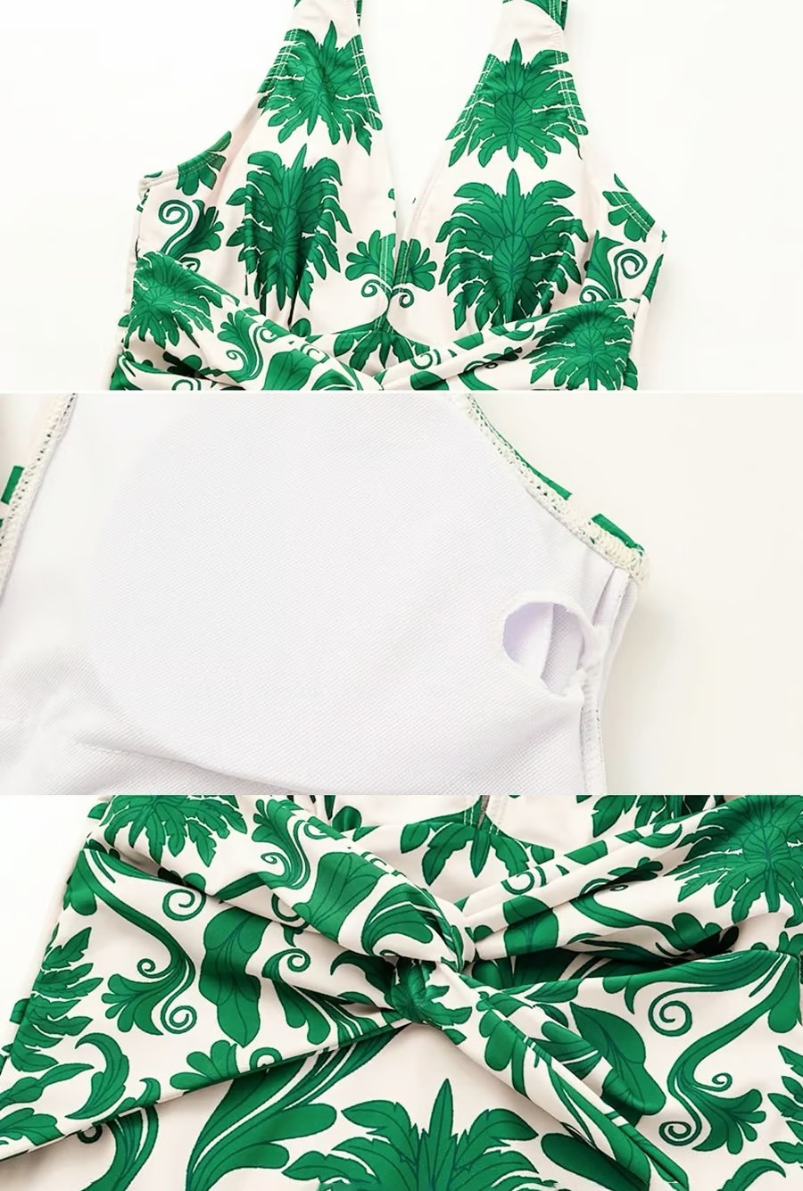 Sophia | Stilvolles Badeanzug-Set mit V-Ausschnitt und Print