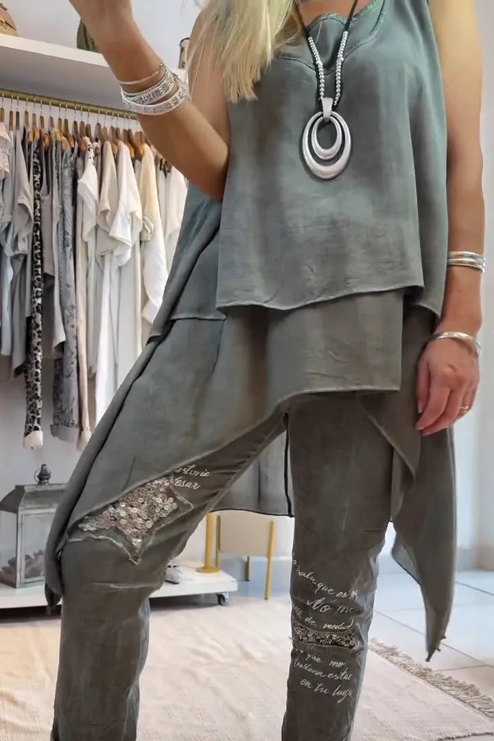 Julia | Modisches ärmelloses Outfit