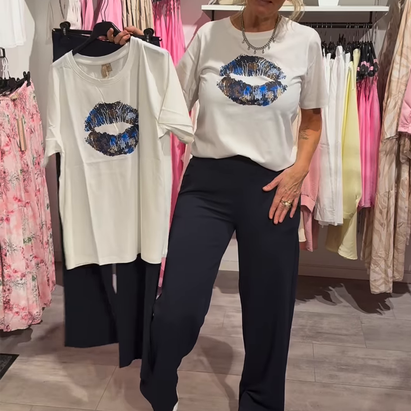 Mally | Zweiteiliges Set mit Print – Top & Hose