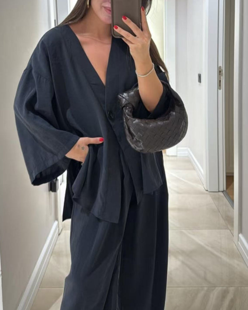 Natasha | modisches Set mit V-Ausschnitt