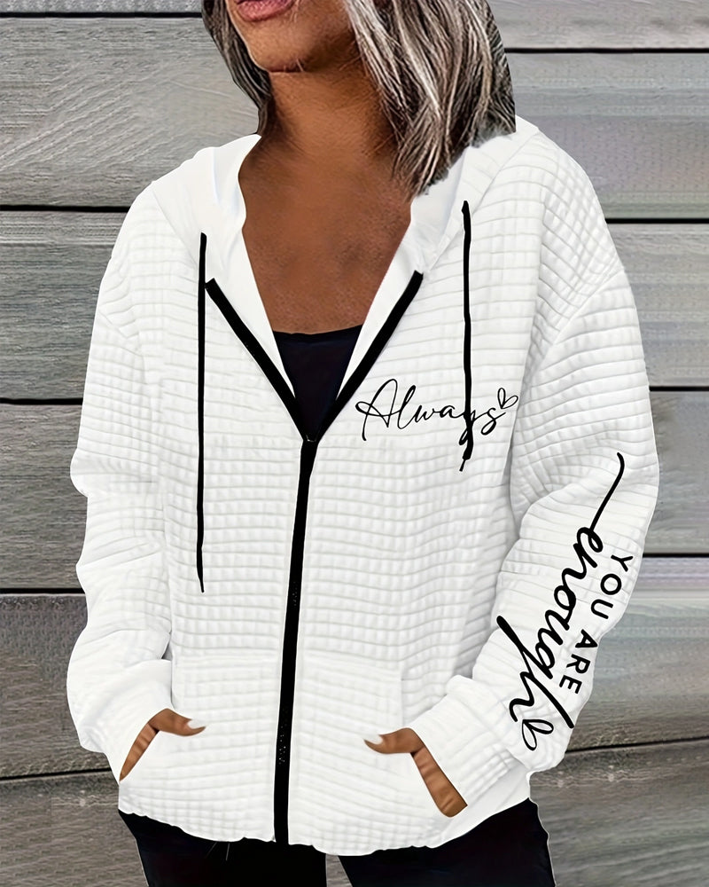 Mathilda | bequemer Zip-Hoodie für Damen