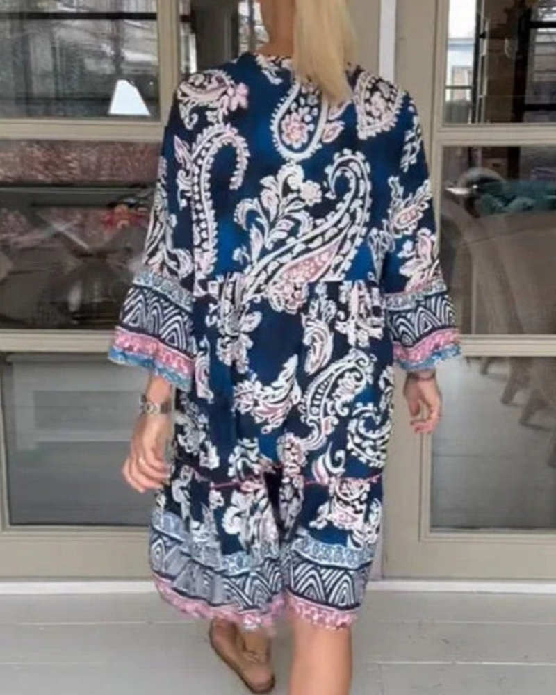 Demie | Lässiges Boho-Print-Kleid für Damen