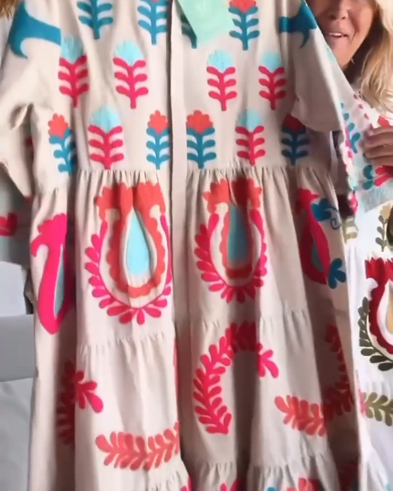 Zia | Kleid mit floralem Grafikdruck