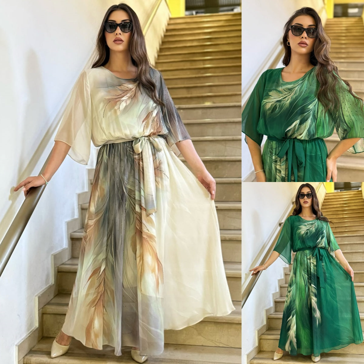 Crisanta | Elegantes Chiffonkleid