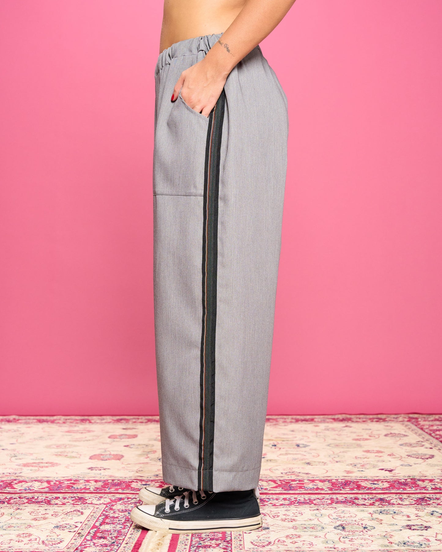 Cathie | Gerade Hose mit Seiteneinsatz