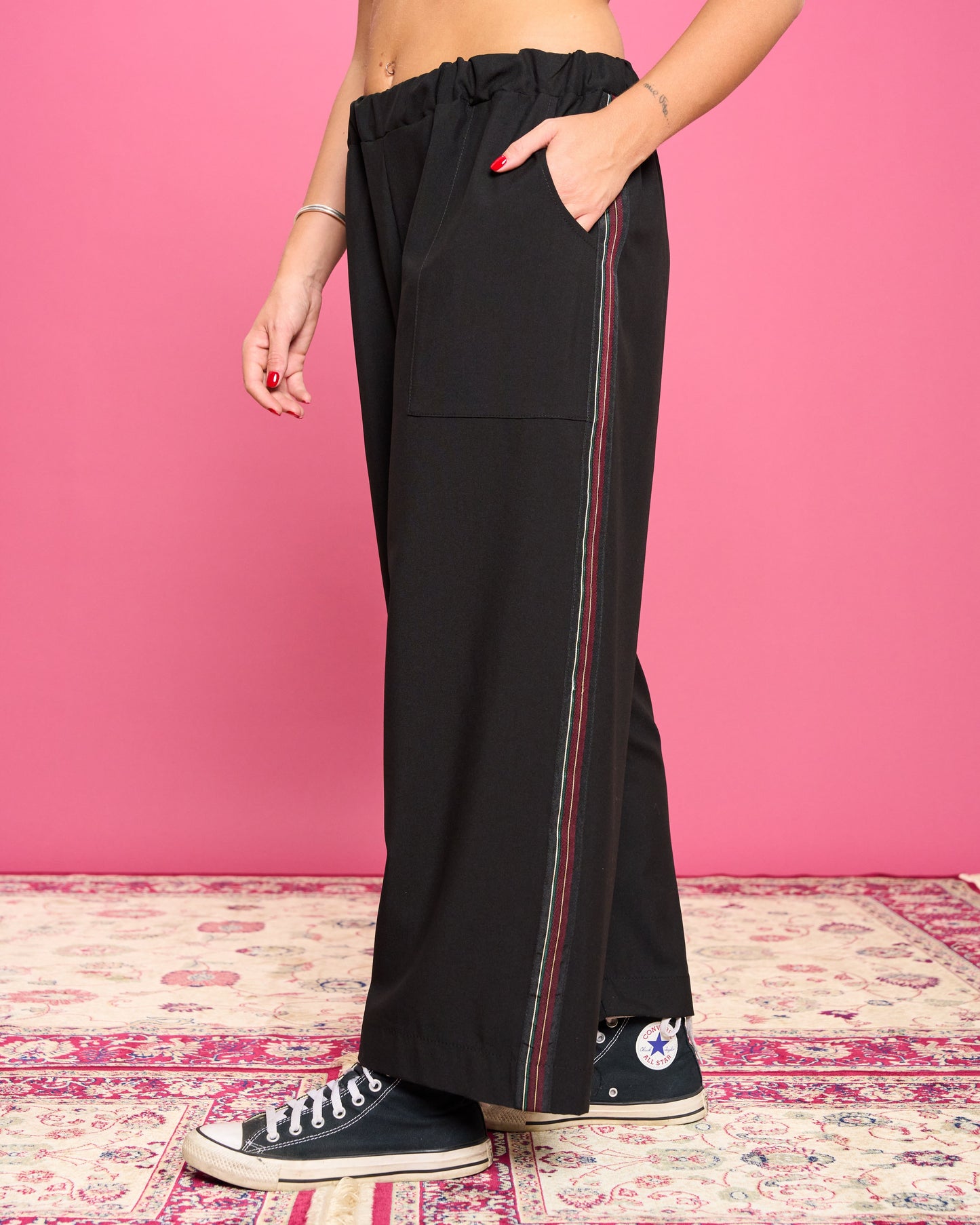 Cathie | Gerade Hose mit Seiteneinsatz