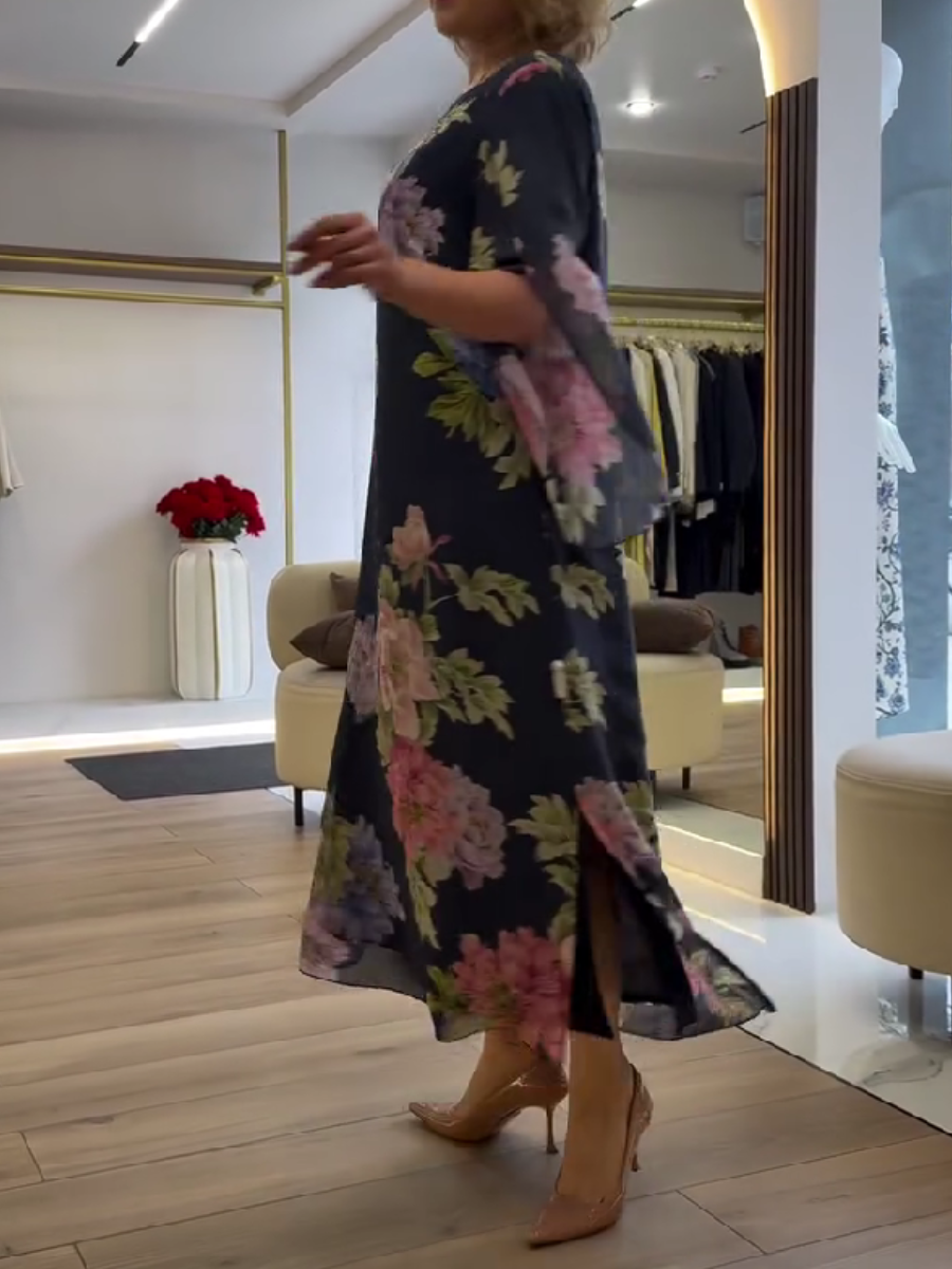 Violy | Maxikleid mit Blumenprint