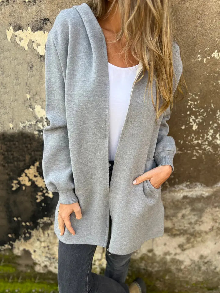 Anne™ | Damenmantel mit Kapuze und Taschen