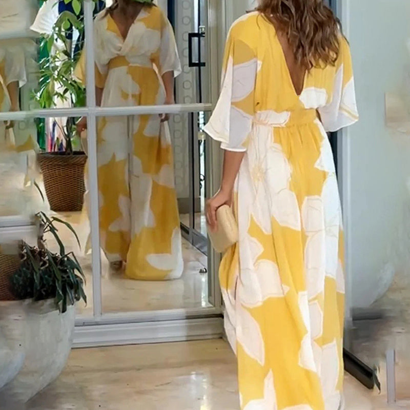 Ophel | Fließendes Sommerkleid mit Blumenmuster