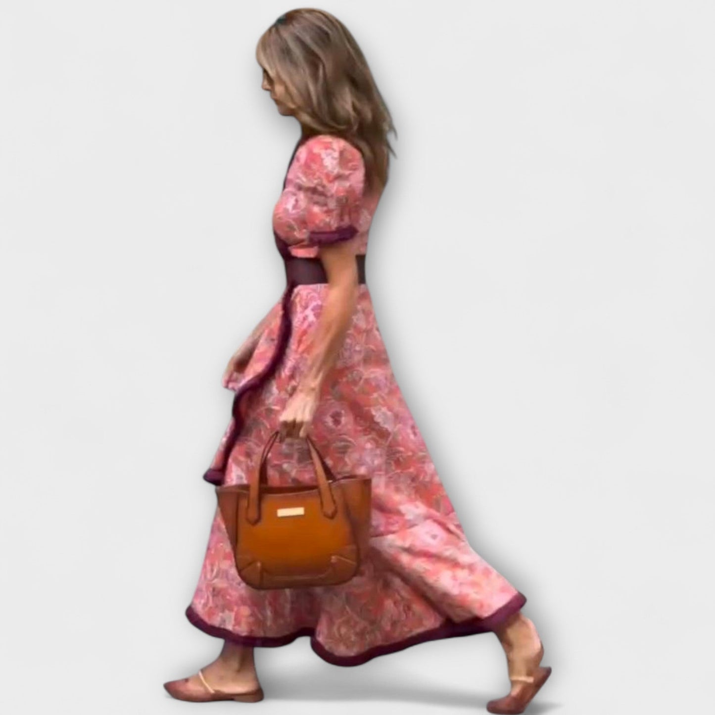 Kamil | Geblümtes Wickelkleid mit Rüschen