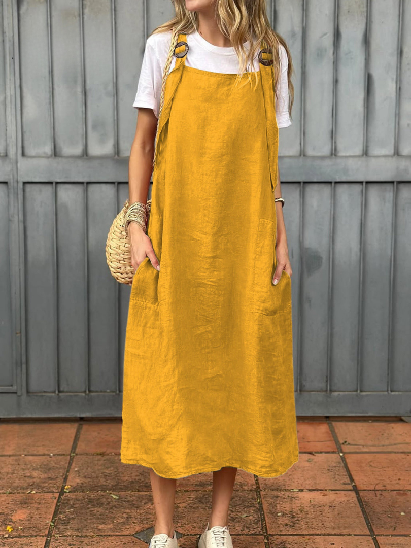 Lina | lässiges Damen-Outfit aus natürlichem Leinen und Baumwolle.