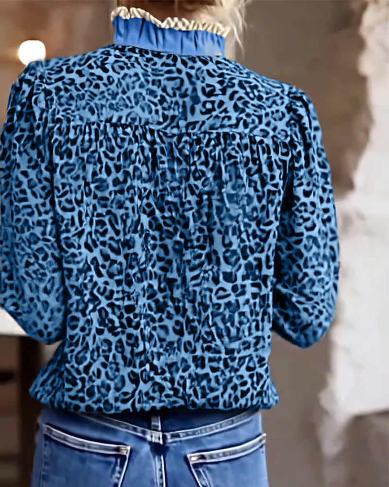 Jonah | Leopardenmuster Bluse