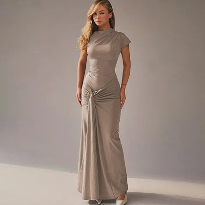 Averie™ | Leichtes Plisseekleid mit Kurzarm & Schnürung