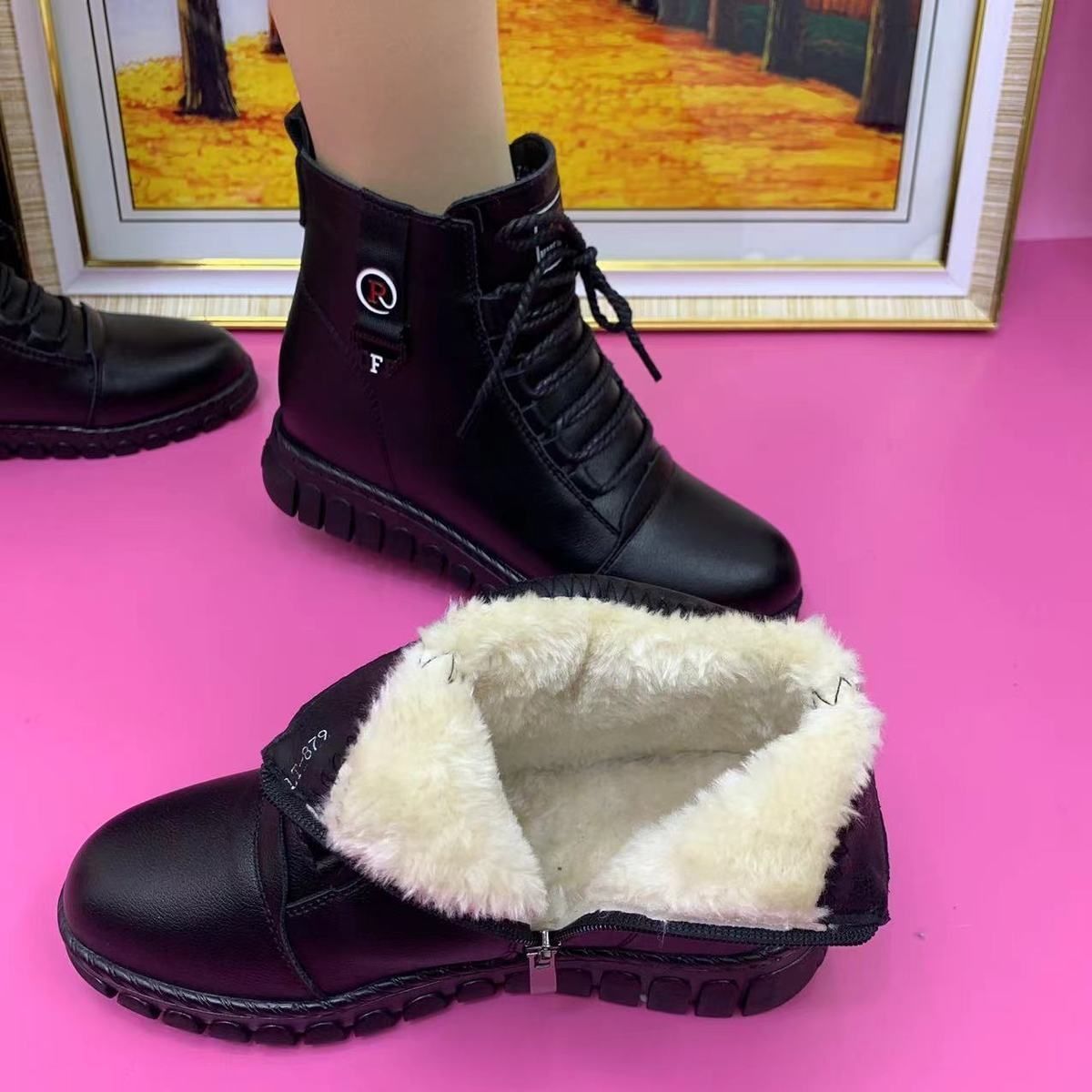 Mayi | Leder-Winterstiefeletten