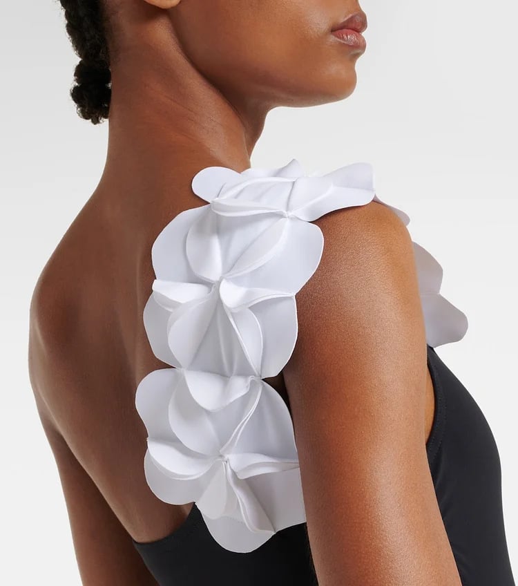 Annabelle | Badeanzug-Set mit einer Schulter und trägerlosem Wickelrock