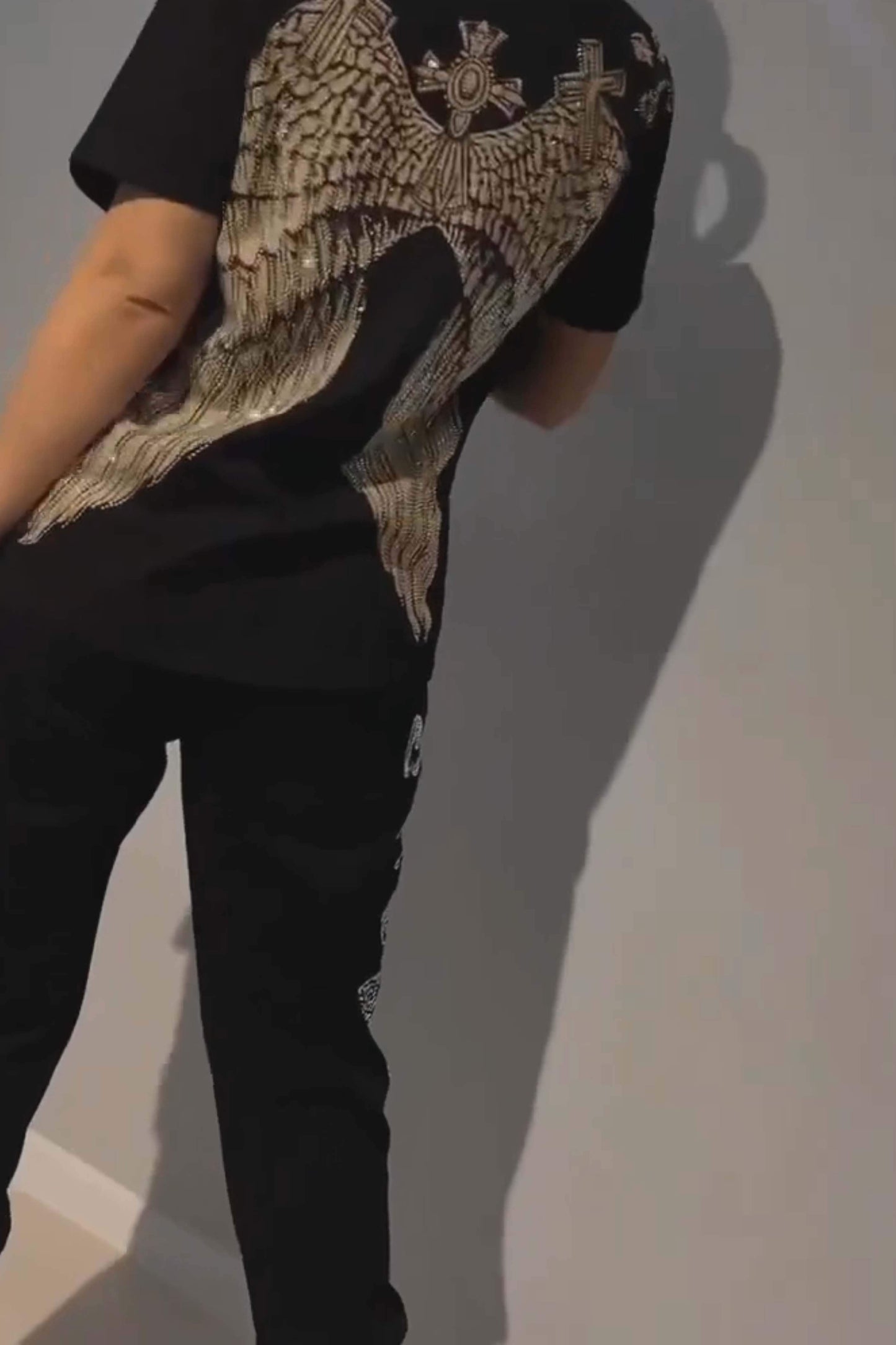 Ozria | Glamouröses Tiger-Trainingsanzug-Set