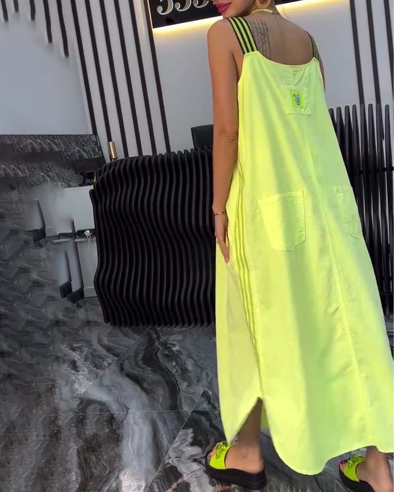 Zuri | Bequemes Kleid mit losem Schnitt und geteilten Trägern