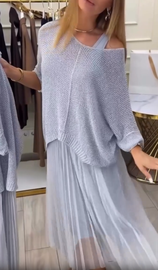 Shalyn | Set aus Mesh-Jumpsuit und Top