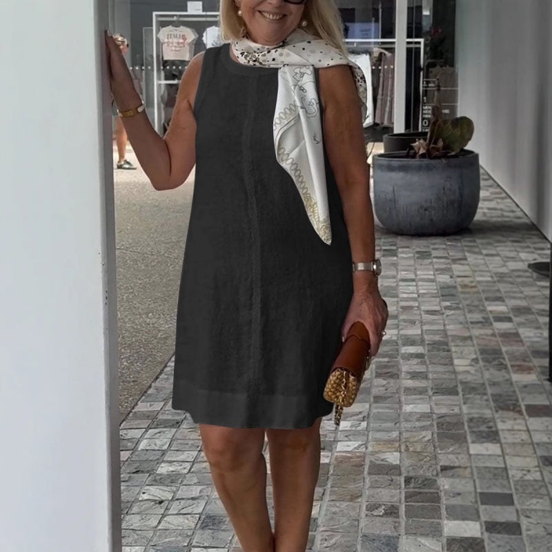 Amie | Luftiges Sommerkleid mit Rundhalsausschnitt