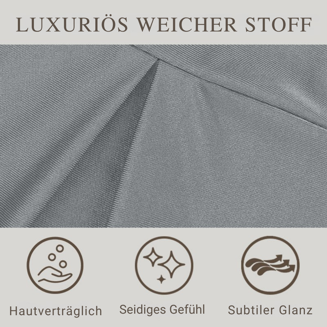 Greicy | Set aus fließendem Oberteil und weit geschnittener Hose