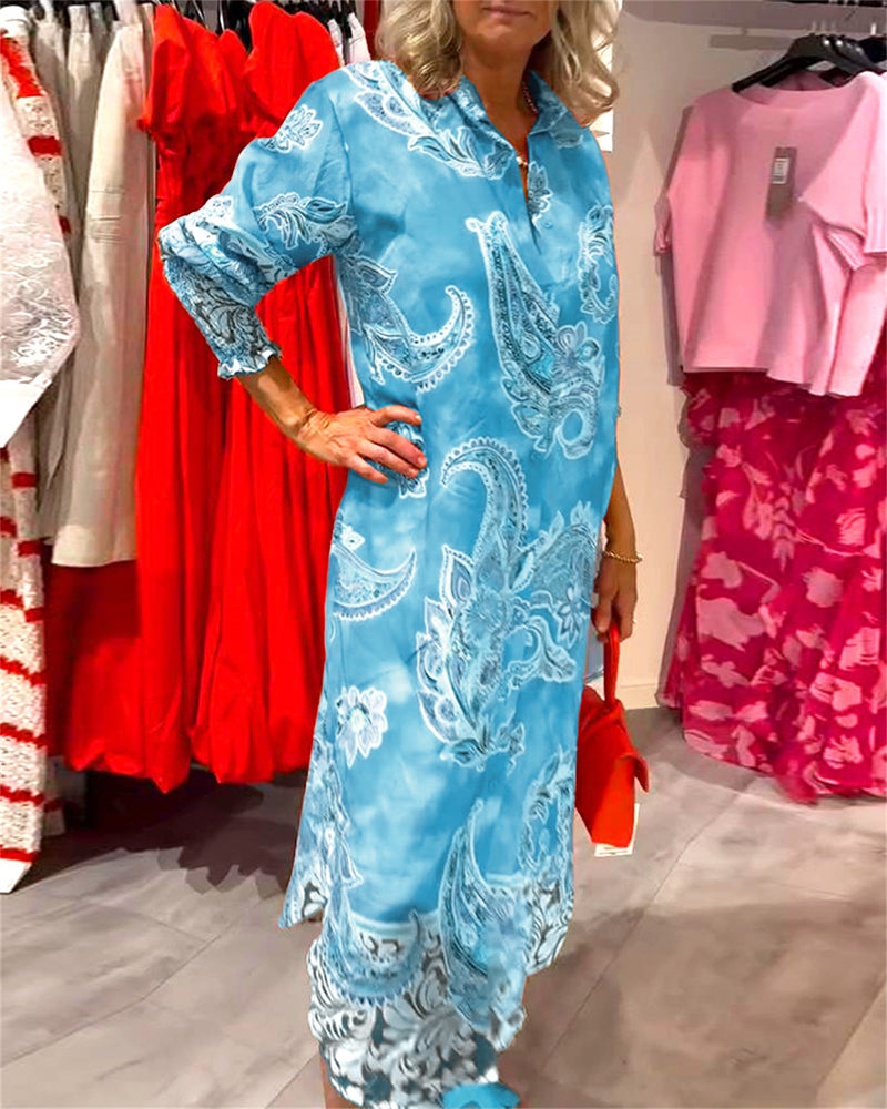 Alainy | Vibrierendes Midikleid mit Paisleymuster