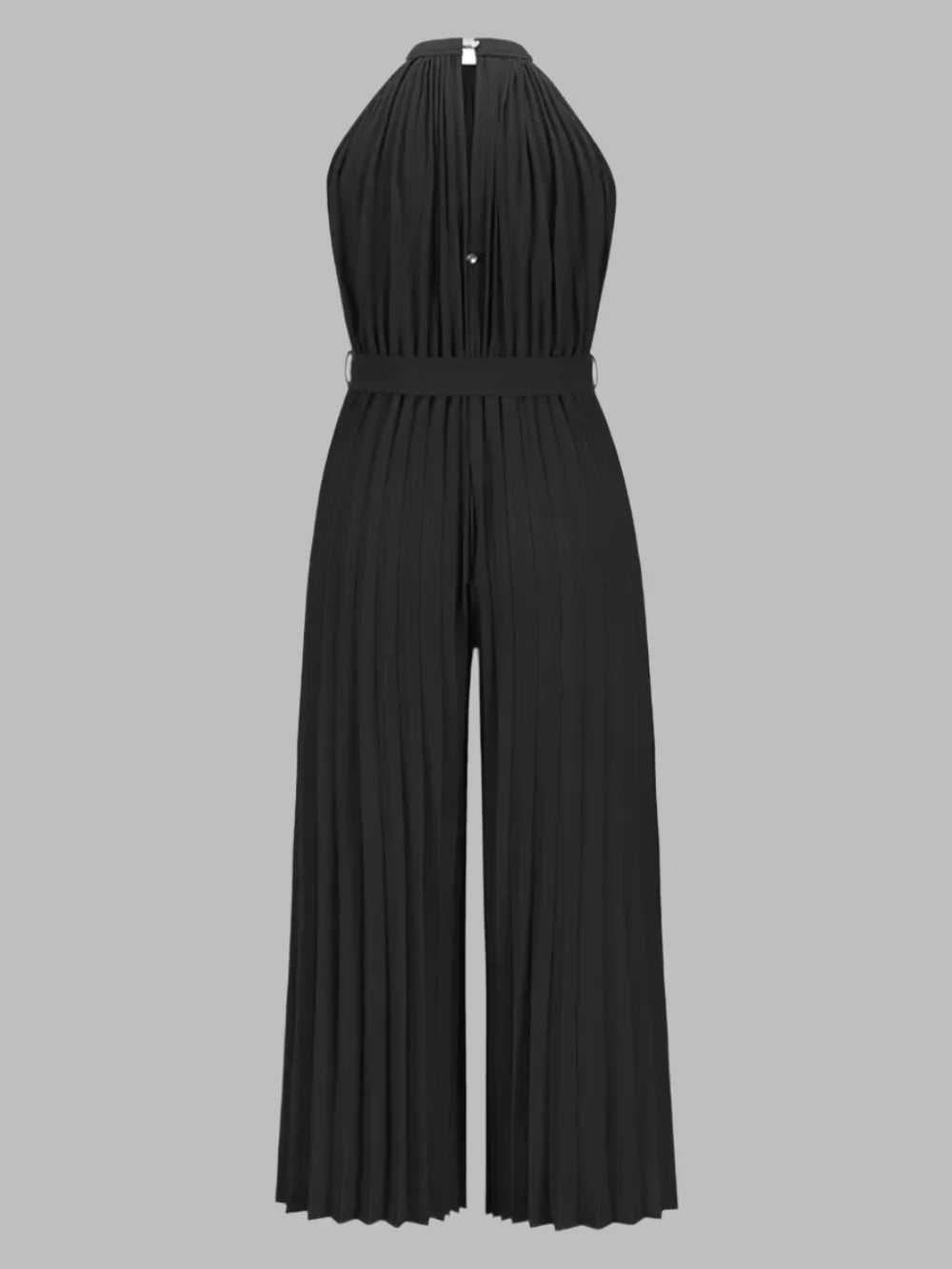 Elen | Plissierter Jumpsuit mit Neckholder-Ausschnitt