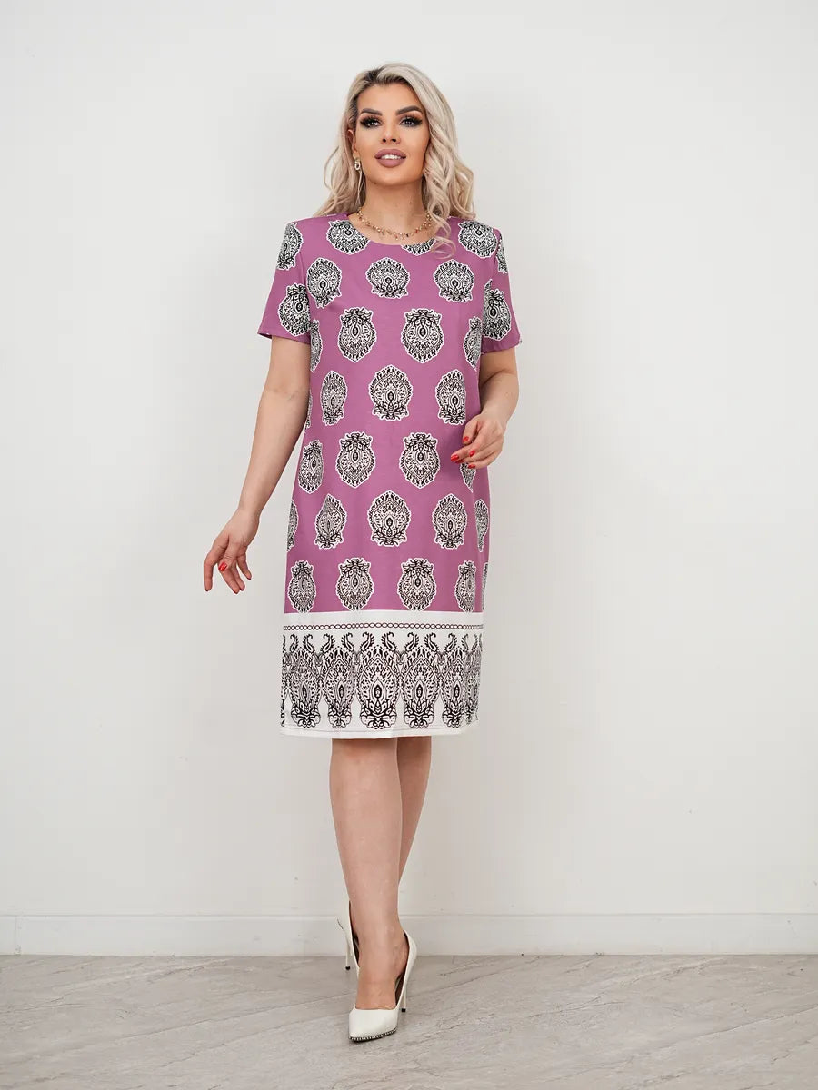 Emilia | elegantes Damenkleid mit Bohemian-Print