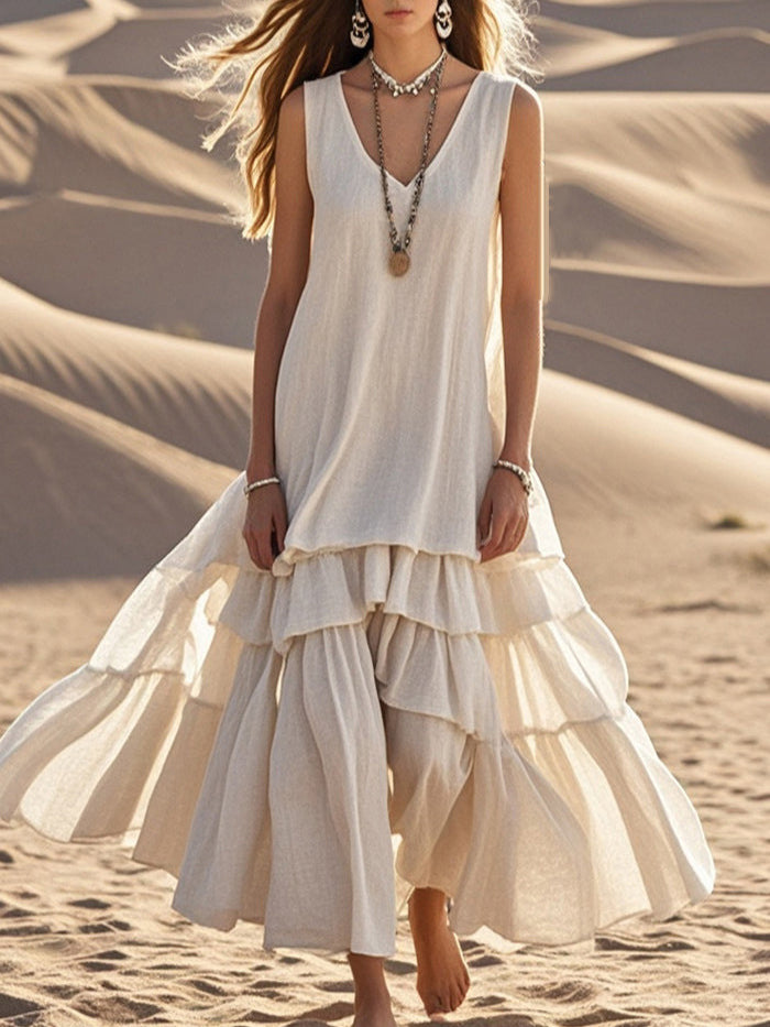 Rosemary | Eleganter Maxirock mit V-Ausschnitt für Damen