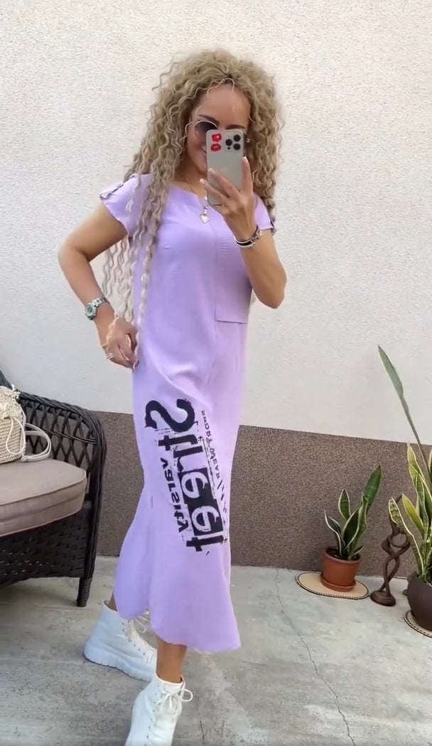 Xyla | modisches Kleid mit Details an den Taschen