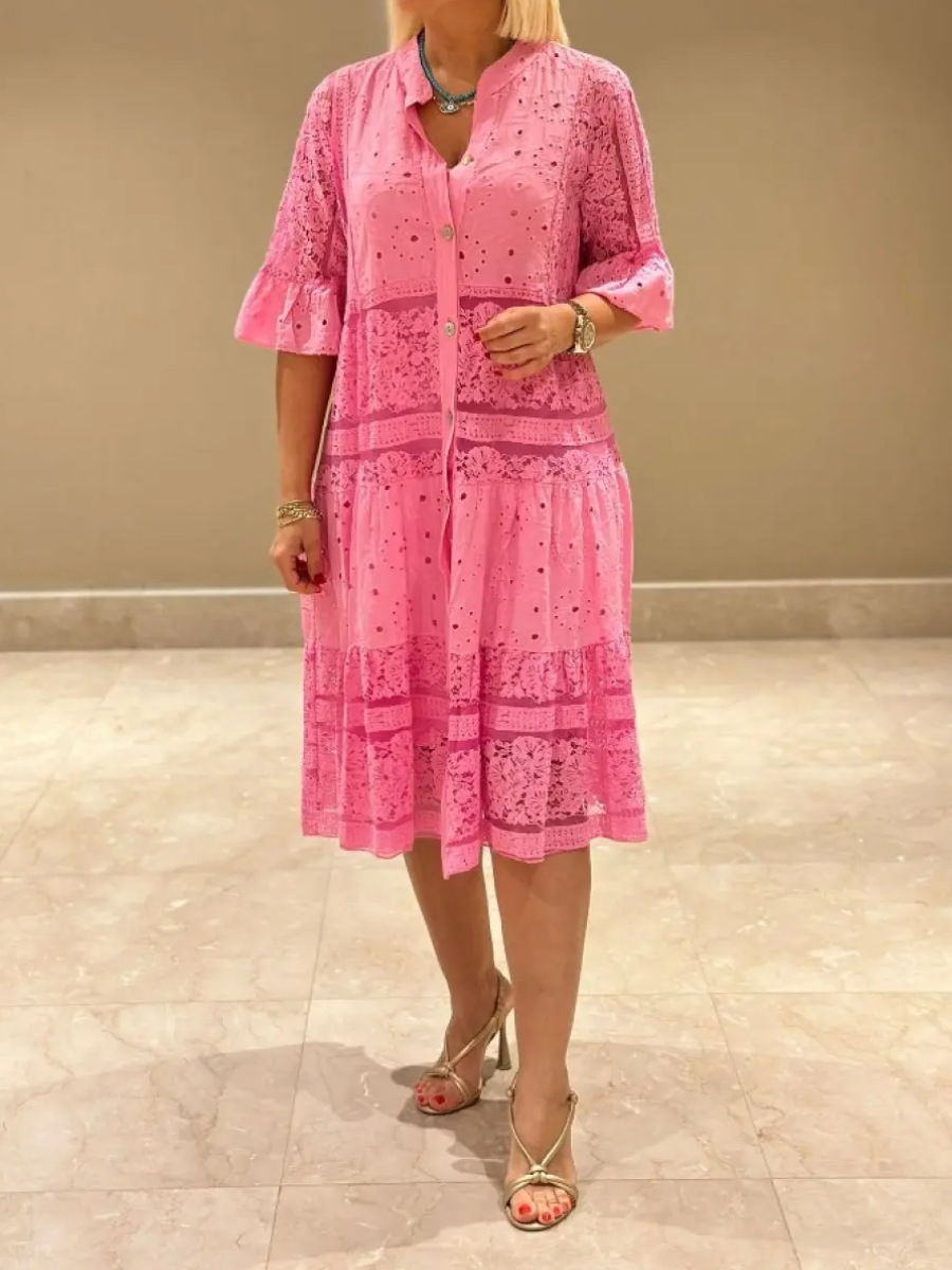 Rebecca | feminines Kleid mit zarter Stickerei für besondere Anlässe